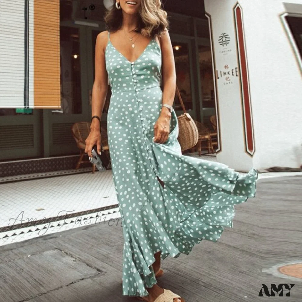 Amy Fashion - Fashion Print Maxi Dresses - Image 3