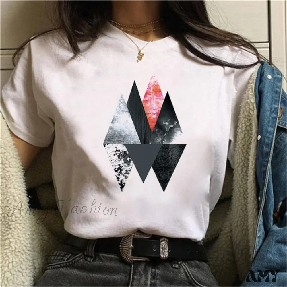 Amy Fashion - Graphic Harajuku Cute Short T-shirt - Image 24