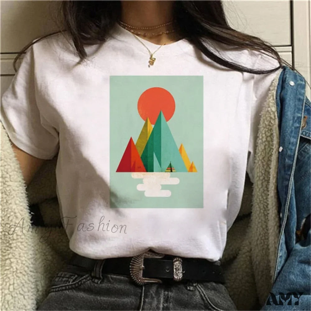 Amy Fashion - Graphic Harajuku Cute Short T-shirt - Image 27