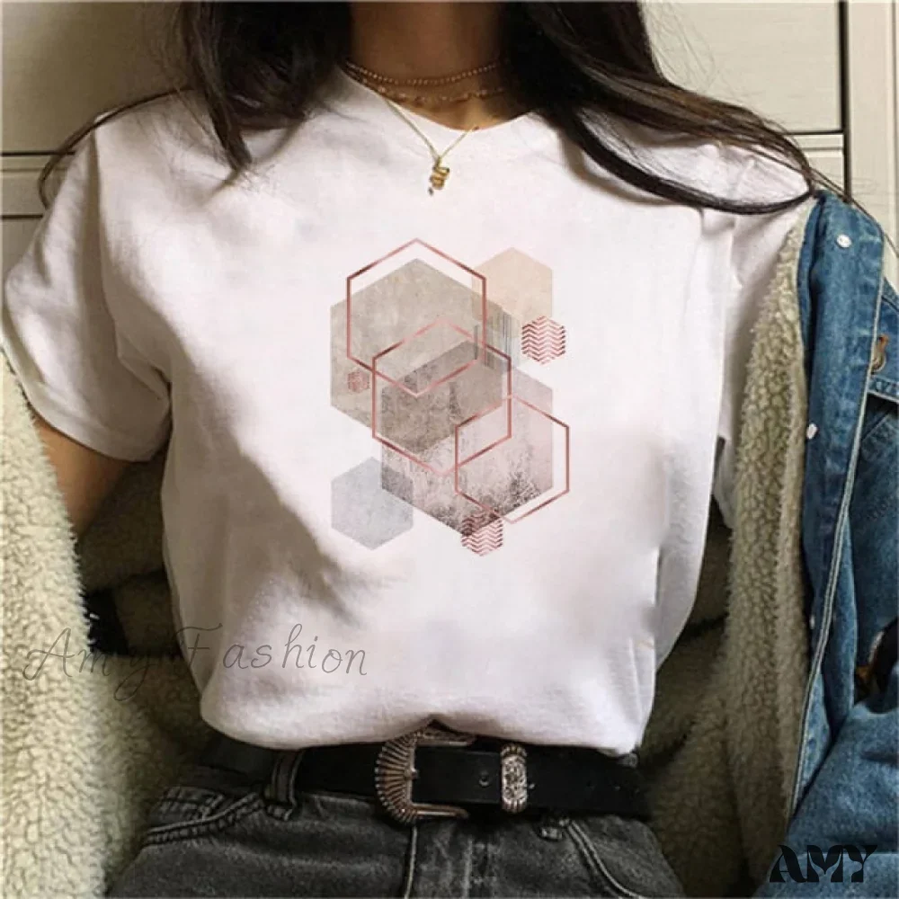 Amy Fashion - Graphic Harajuku Cute Short T-shirt - Image 31