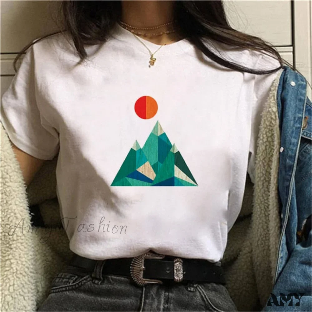 Amy Fashion - Graphic Harajuku Cute Short T-shirt - Image 32