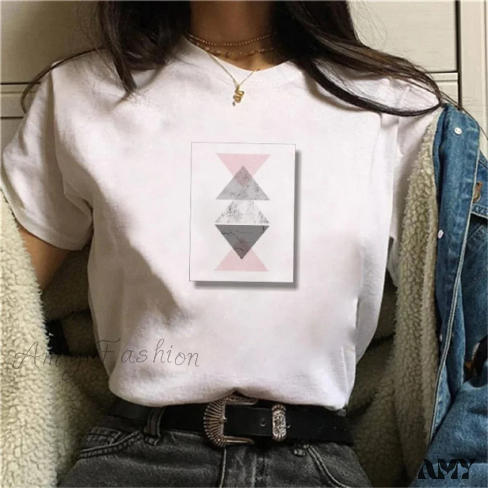 Amy Fashion - Graphic Harajuku Cute Short T-shirt - Image 35