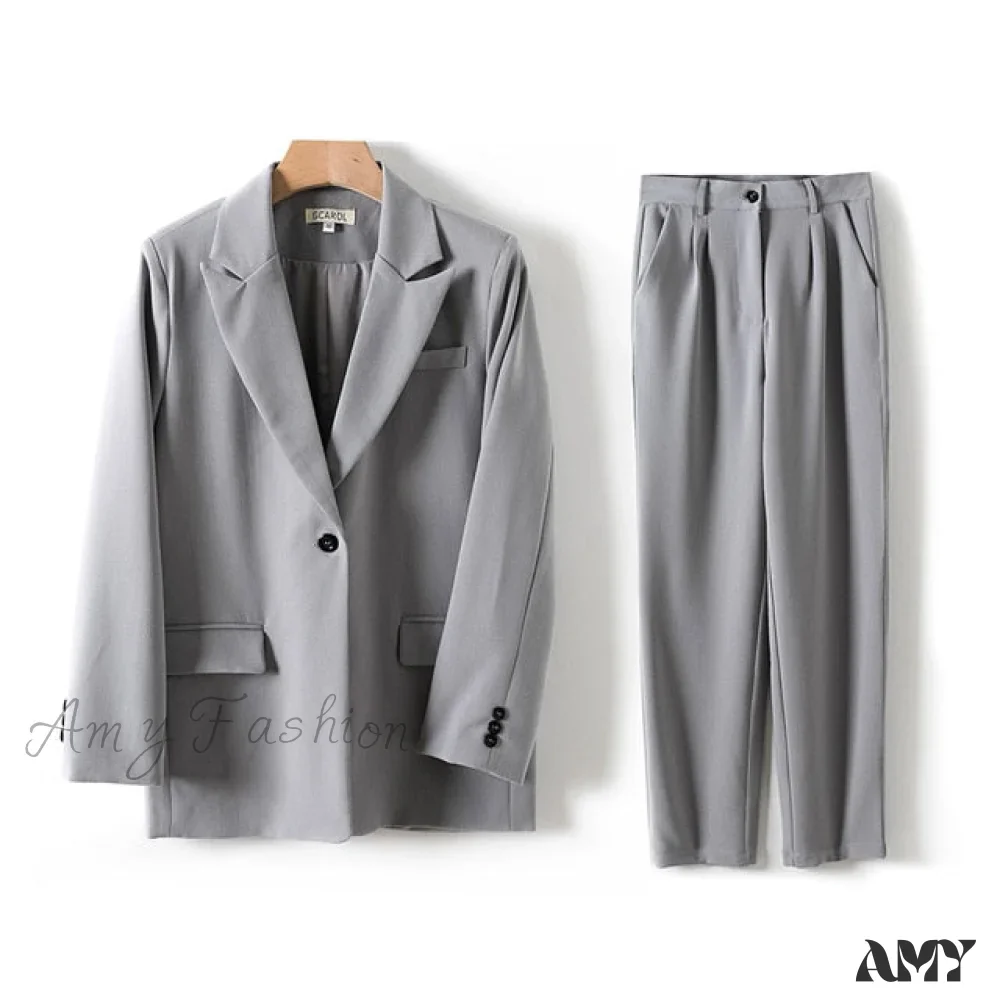 Amy Fashion - Women Blazer Guard Pants Sets - Image 25