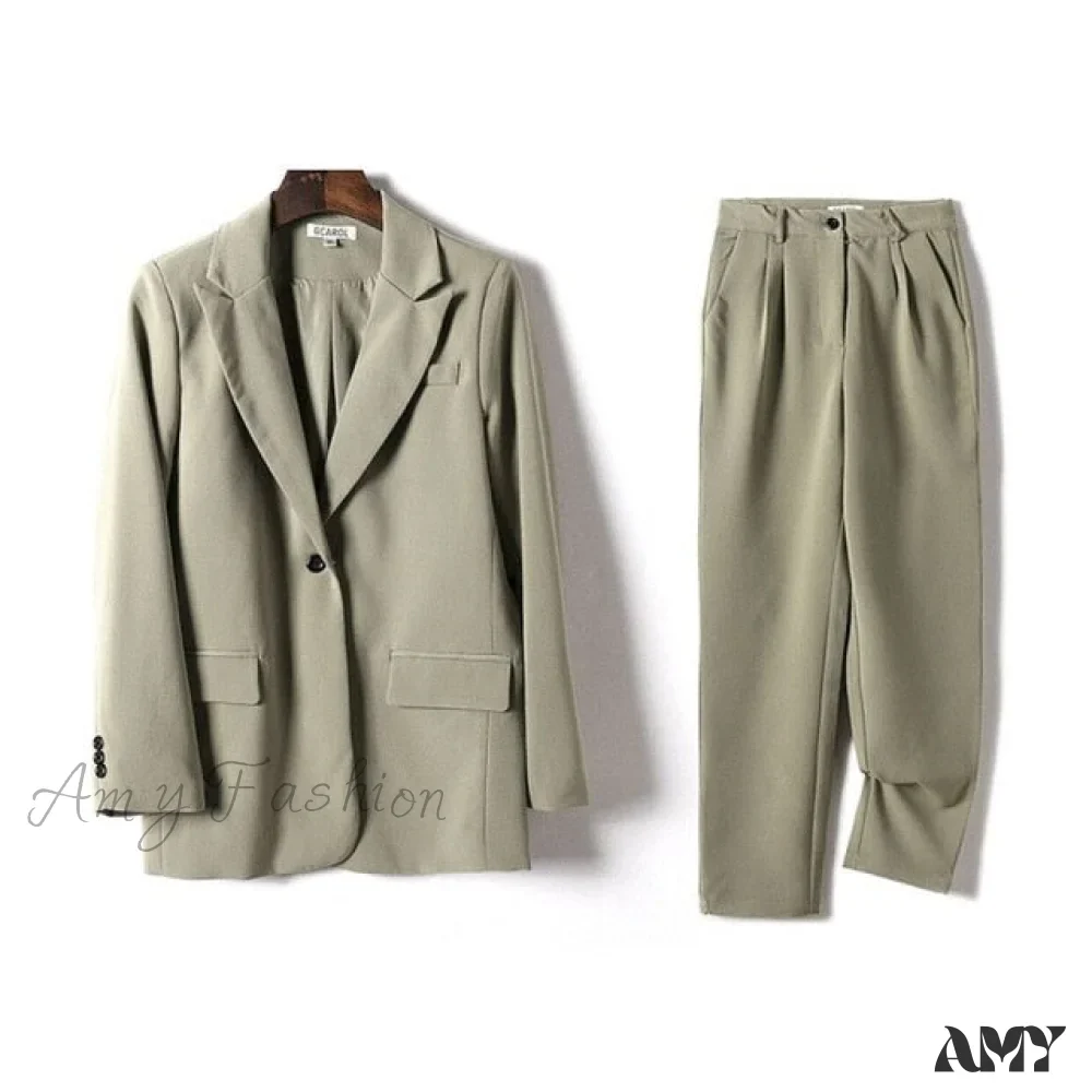 Amy Fashion - Women Blazer Guard Pants Sets - Image 26