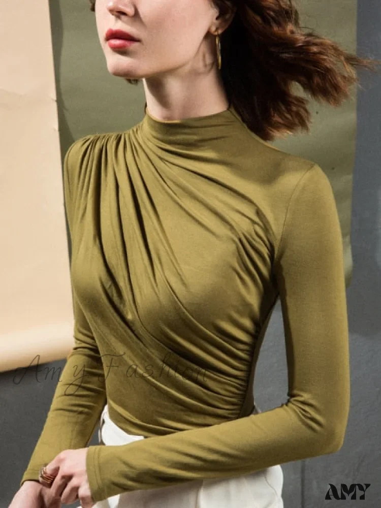 Amy Fashion - Women Cotton Long Sleeve T-shirt - Image 10