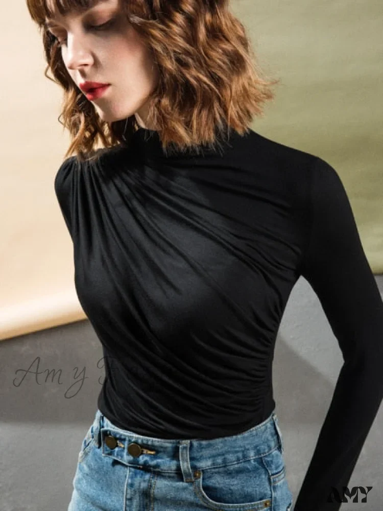 Amy Fashion - Women Cotton Long Sleeve T-shirt - Image 8