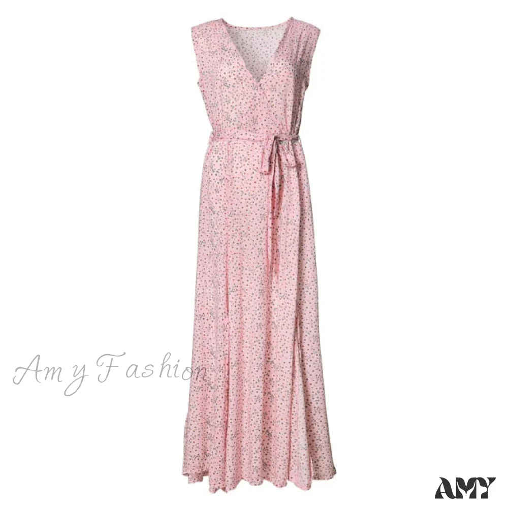 Amy Fashion - New Fashion Floral Print Maxi Dresses - Image 4