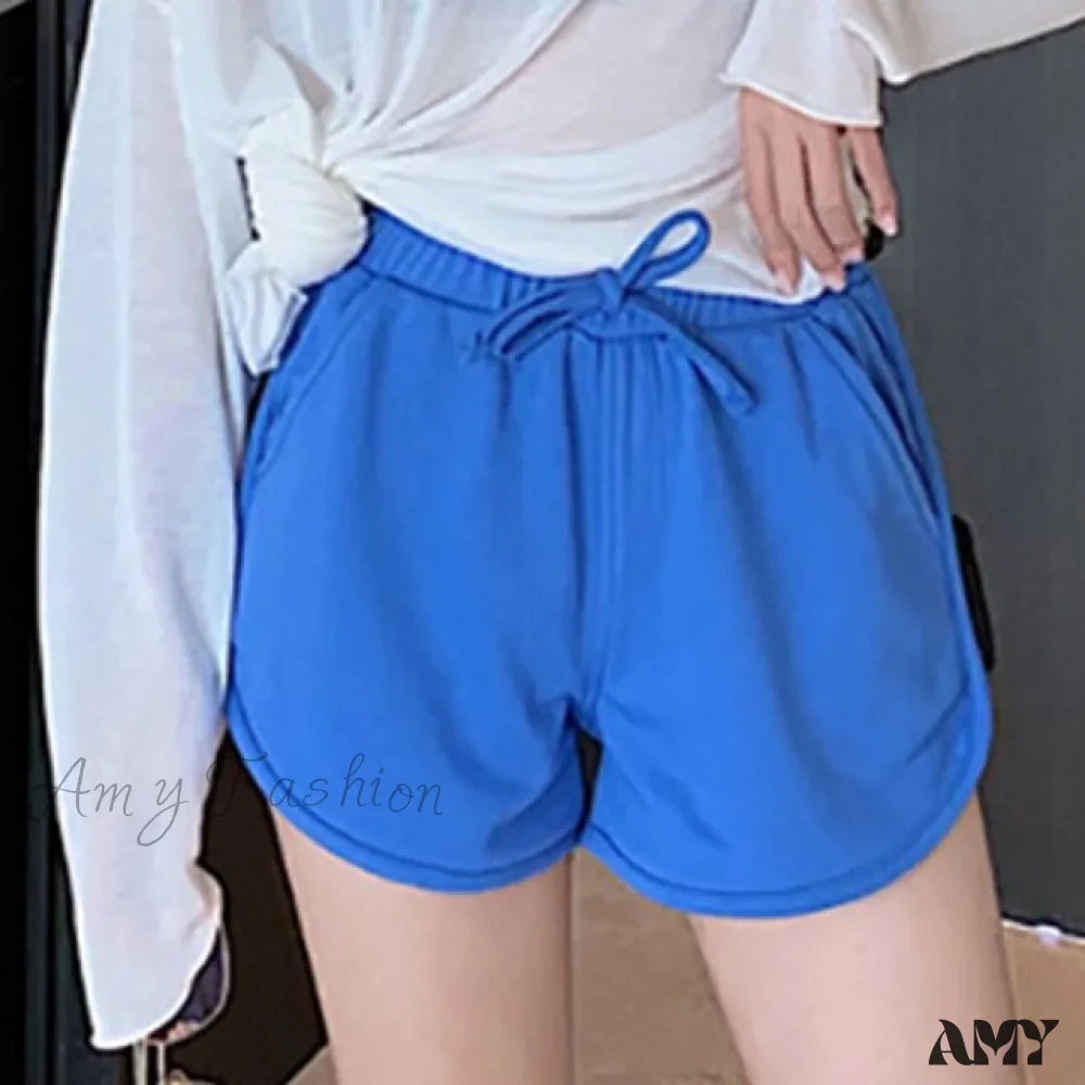 Amy Fashion - Women Elastic Pocket Shorts