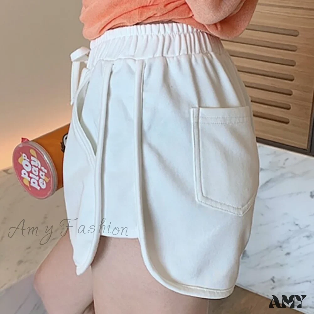 Amy Fashion - Women Elastic Pocket Shorts - Image 5