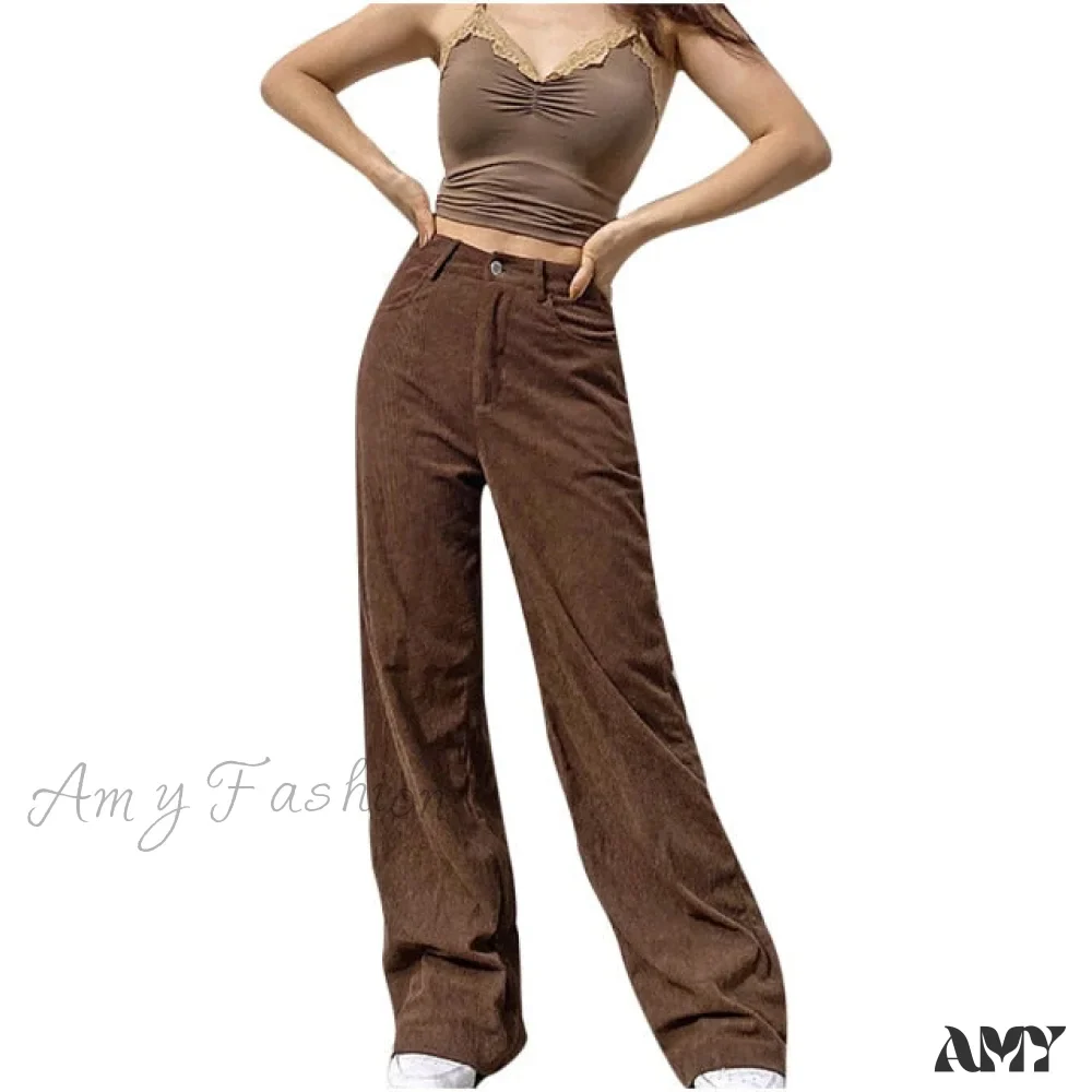 Amy Fashion - Fashion Full-length Pocket Cargo Jeans - Image 3