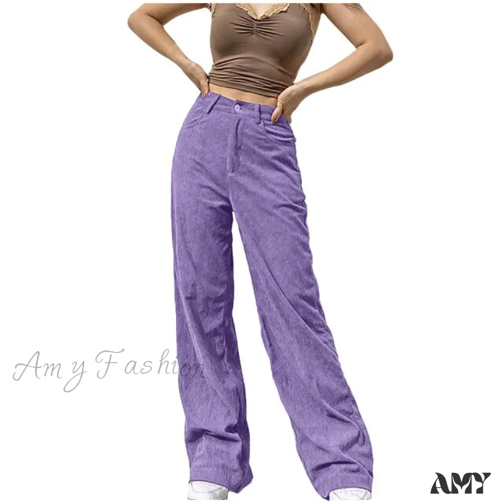 Amy Fashion - Fashion Full-length Pocket Cargo Jeans - Image 5