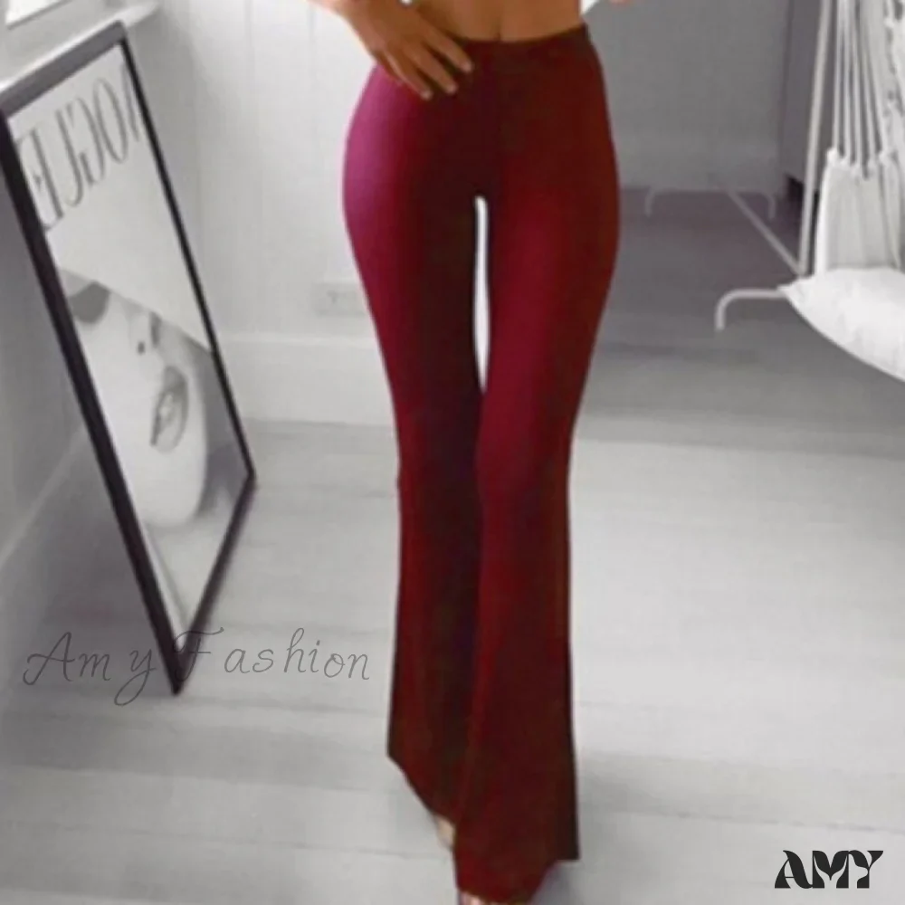 Amy Fashion - New Multi Colors Slim Trumpet Trendy Pants - Image 4