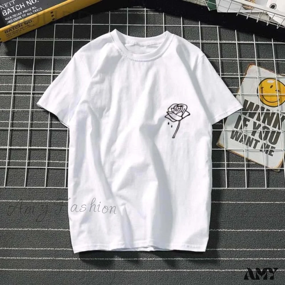 Amy Fashion - Ladies Heart Graphic T- Shirts - Image 3
