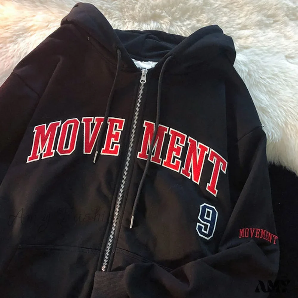 Amy Fashion - Korean Version Oversized Solid Color Hoodies - Image 11