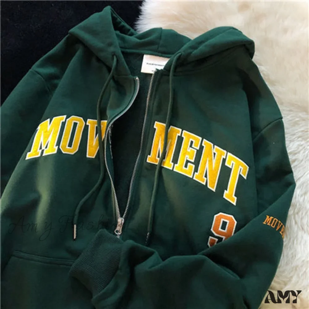 Amy Fashion - Korean Version Oversized Solid Color Hoodies - Image 12