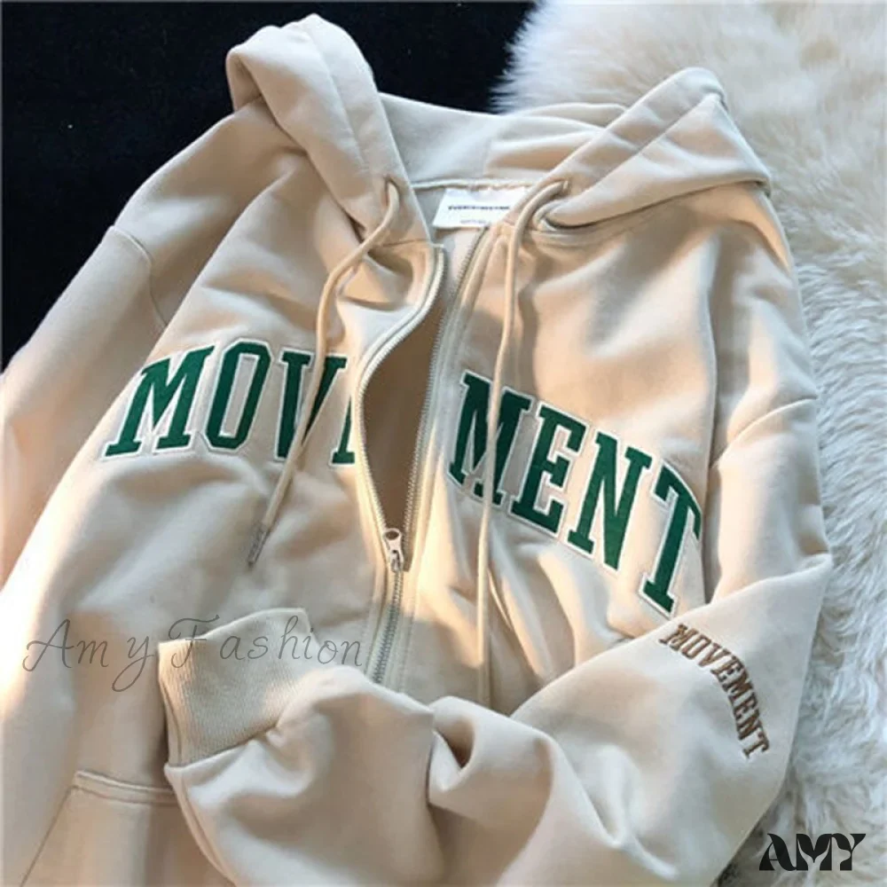 Amy Fashion - Korean Version Oversized Solid Color Hoodies - Image 13