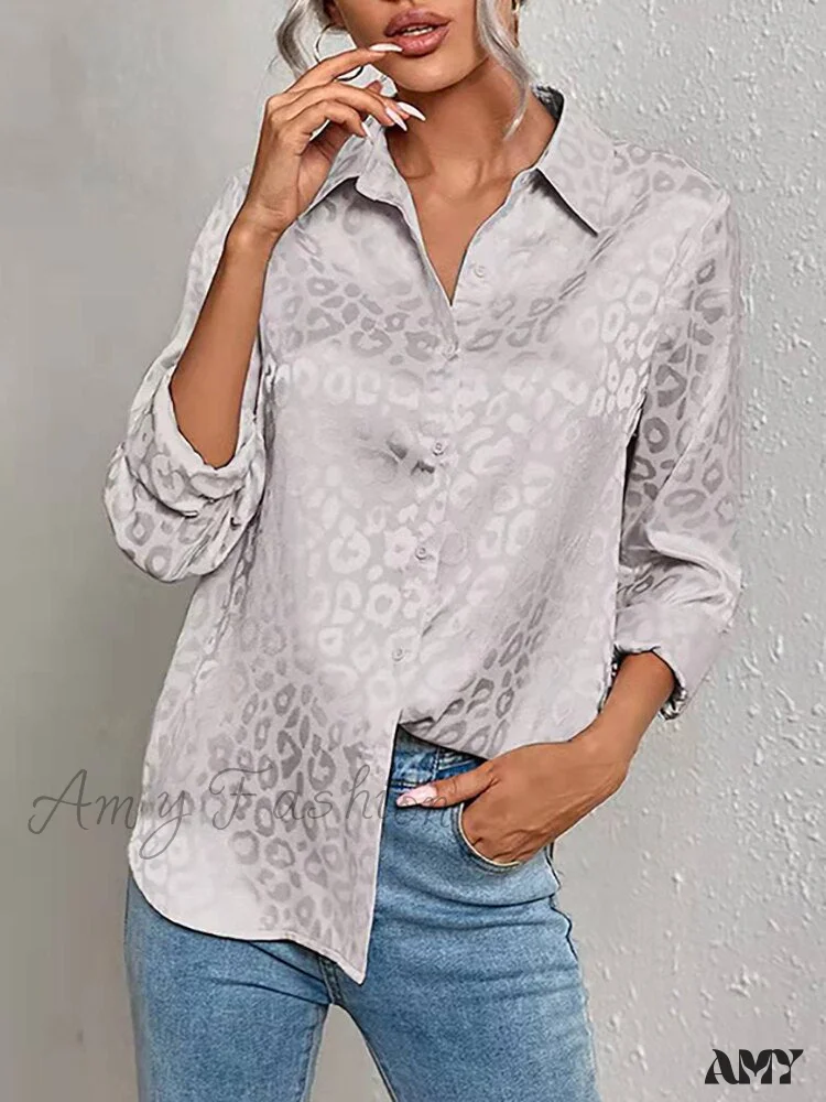 Amy Fashion - Leopard Print Luxury Blouse - Image 6