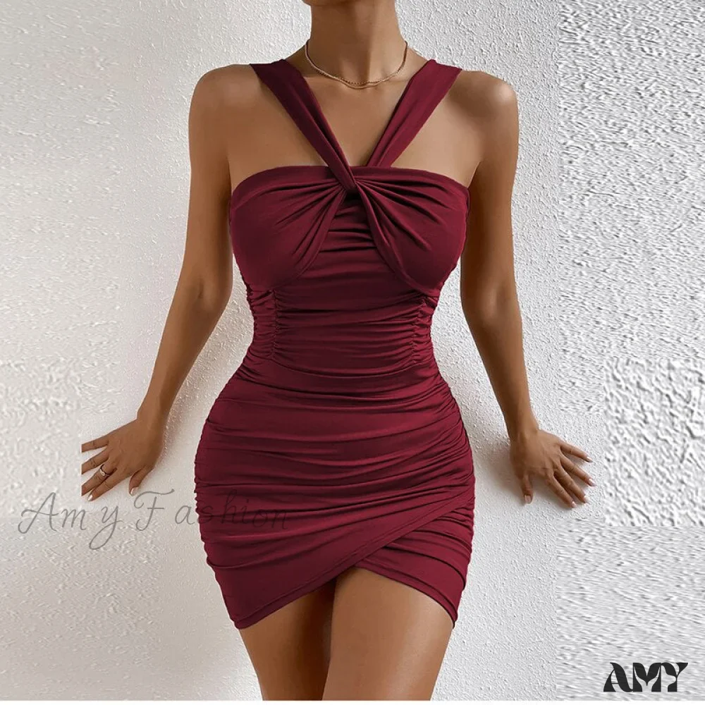 Amy Fashion - Sleeveless Bodycon Backless Party Dresses - Image 9
