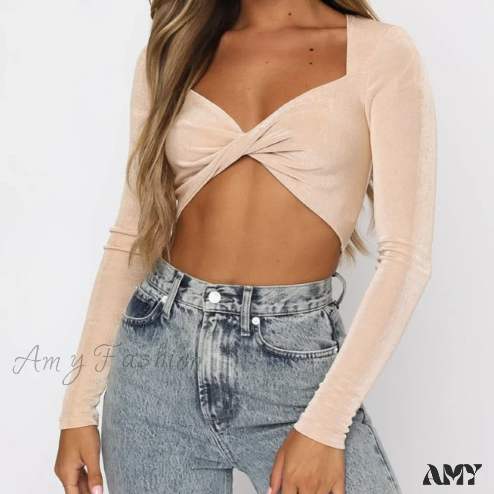 Amy Fashion - Button Up Elastic Waist Tops - Image 10