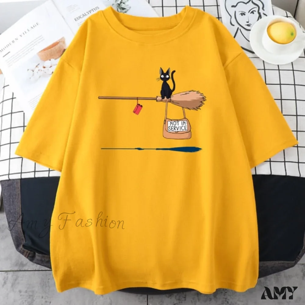 Amy Fashion - Soft Cartoons Fashion Crew Neck T-shirts - Image 4