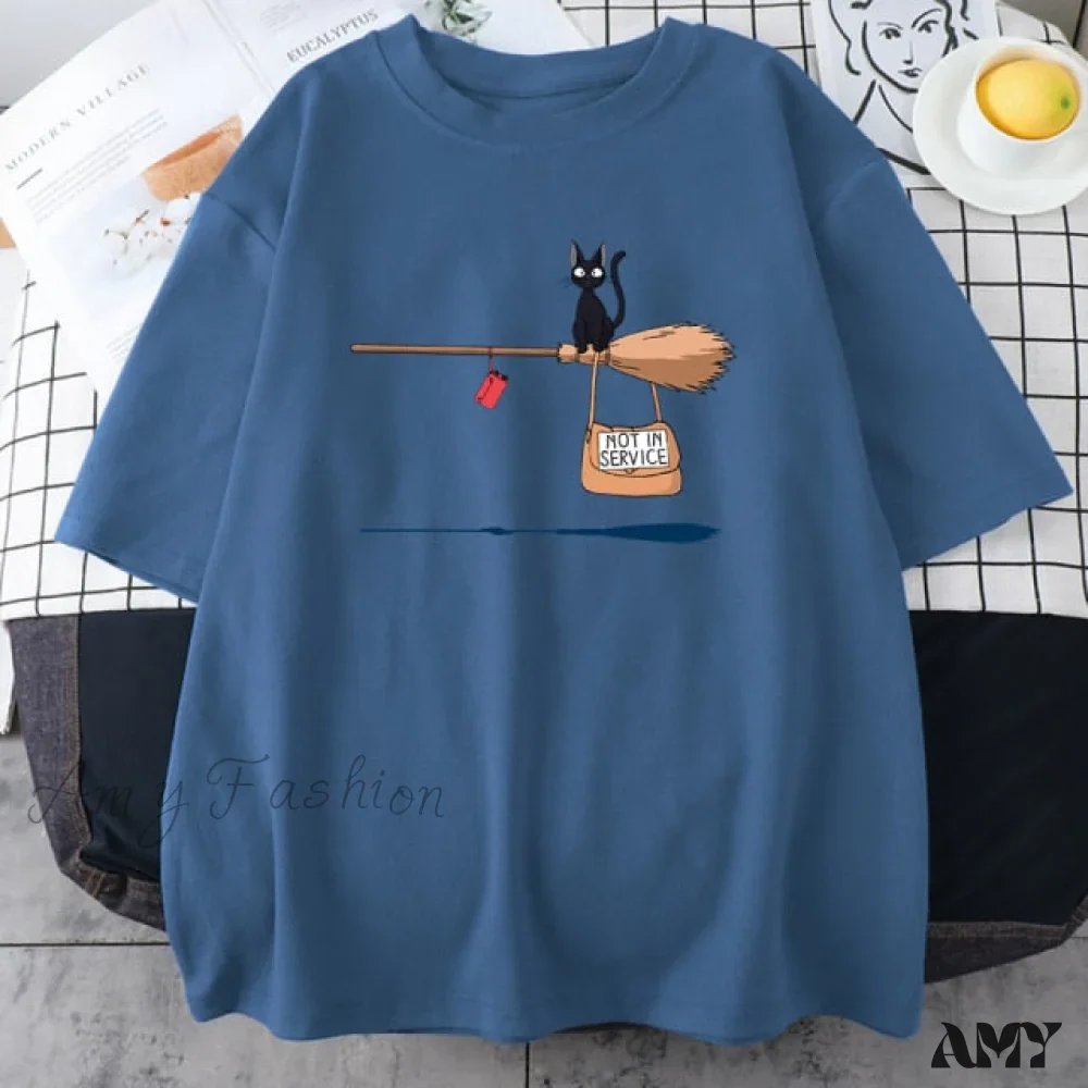 Amy Fashion - Soft Cartoons Fashion Crew Neck T-shirts - Image 7
