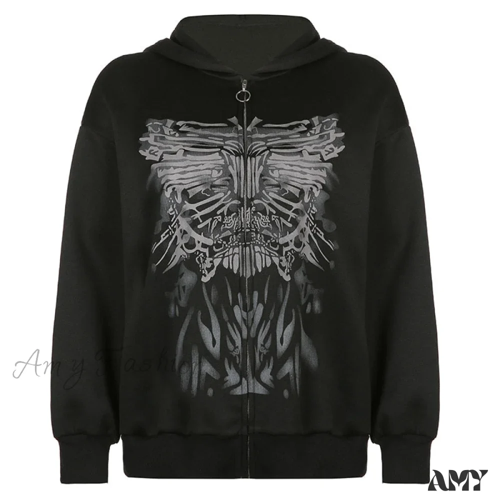 Amy Fashion - Y2K Butterfly Print Hoodies - Image 3