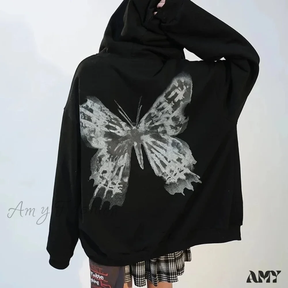 Amy Fashion - Y2K Butterfly Print Hoodies - Image 5