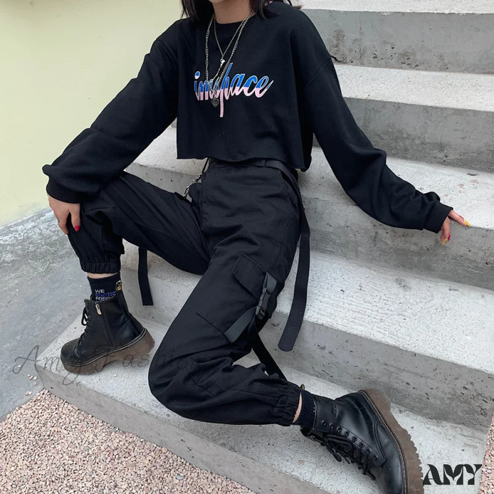 Amy Fashion - Big Pockets Cargo Pants - Image 3