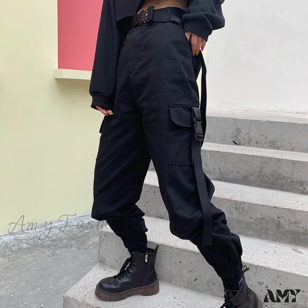 Amy Fashion - Big Pockets Cargo Pants - Image 4