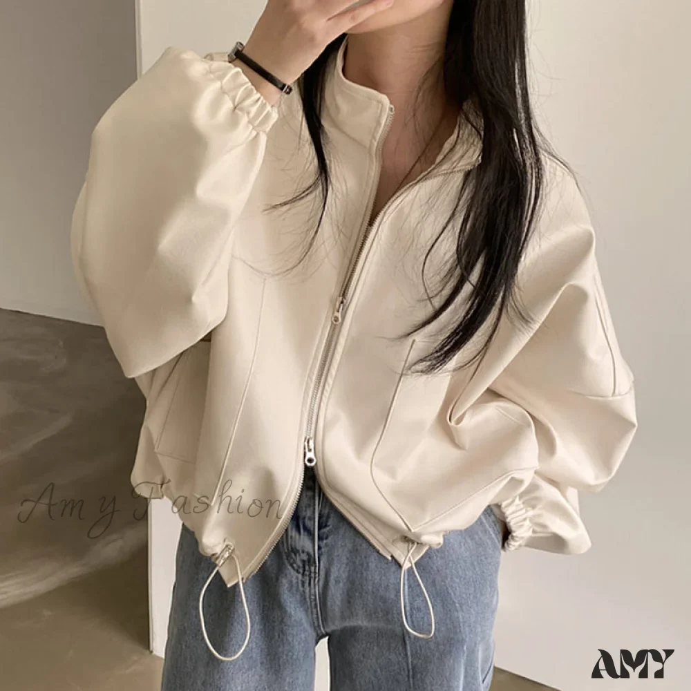 Amy Fashion - Hip Hop Personalized PU Leather Jacket - Image 2